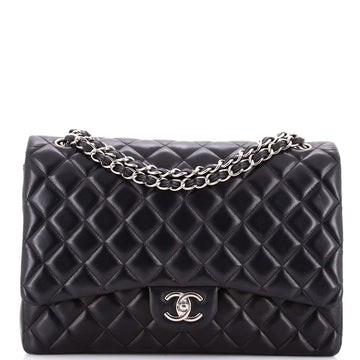 Chanel Classic Double Flap Bag Quilted Lambskin Maxi