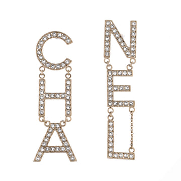 Chanel CHA-NEL Drop Earrings Metal with Crystals