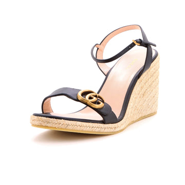 Gucci Women's Aitana Wedge Espadrilles Leather