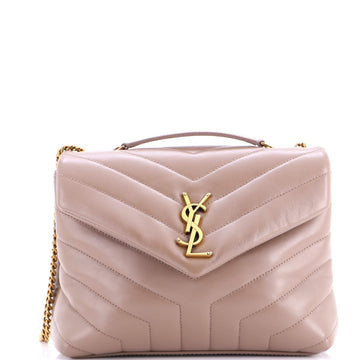 Saint Laurent Loulou Shoulder Bag Matelasse Chevron Leather Small