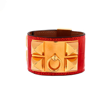 Hermes Collier de Chien Bracelet Alligator