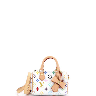 Louis Vuitton x Takashi Murakami Speedy Bandouliere NM Bag Monogram Multicolor Nano