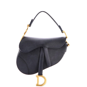 Christian Dior Saddle Handbag Leather Mini