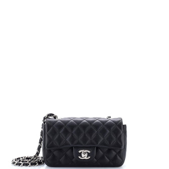 Chanel Classic Single Flap Bag Quilted Lambskin Mini