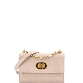 Christian Dior Miss Caro Flap Bag Cannage Quilt Calfskin Mini