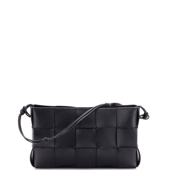 Bottega Veneta Cassette Pouch on Strap Maxi Intrecciato Leather