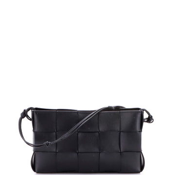 Bottega Veneta Cassette Pouch on Strap Maxi Intrecciato Leather
