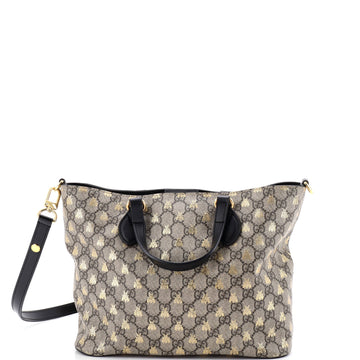 Gucci Convertible Soft Tote Printed GG Coated Canvas Small