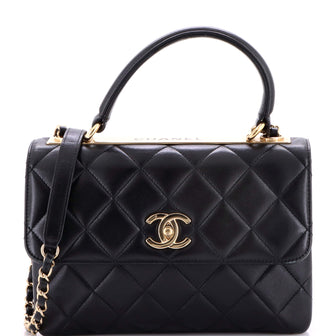 Chanel Trendy CC Top Handle Bag Quilted Lambskin Small