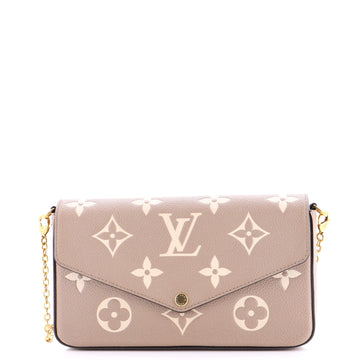 Louis Vuitton Felicie Pochette Bicolor Monogram Empreinte Giant