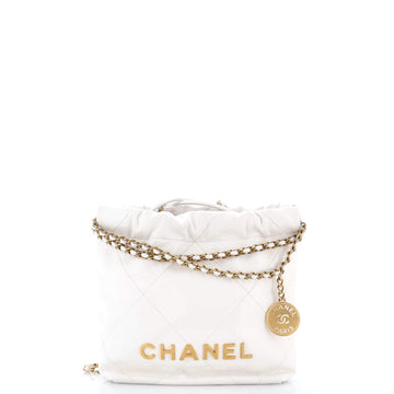 Chanel 22 Chain Hobo Quilted Calfskin Mini