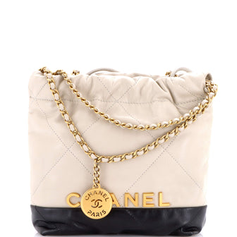Chanel 22 Chain Hobo Quilted Calfskin Mini