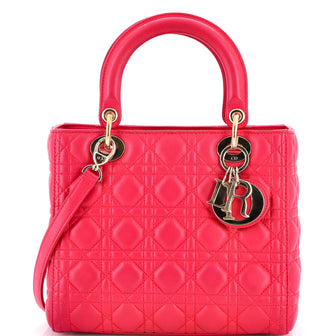 Christian Dior Lady Dior Bag Cannage Quilt Lambskin Medium