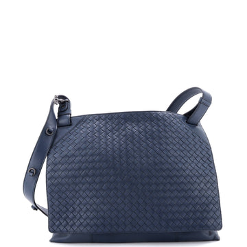 Bottega Veneta Square Panelled Messenger Bag Intrecciato Nappa Large