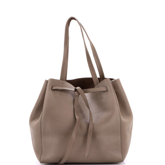 Celine Phantom Tie Cabas Tote Leather Small