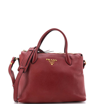 Prada Dual Strap Zip Tote Vitello Daino Medium