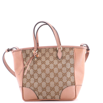 Gucci Bree Convertible Tote GG Canvas with Leather Small