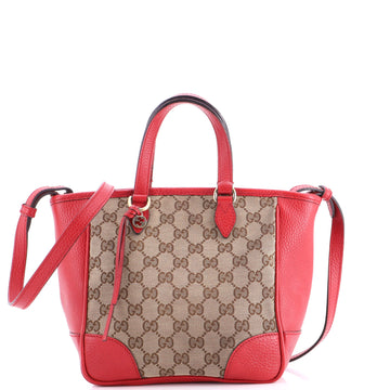 Gucci Bree Convertible Tote GG Canvas with Leather Small