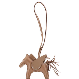 Hermes Monochrome Pegase Rodeo Bag Charm Leather PM