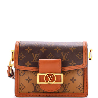 Louis Vuitton Dauphine Shoulder Bag Reverse Monogram Canvas Mini