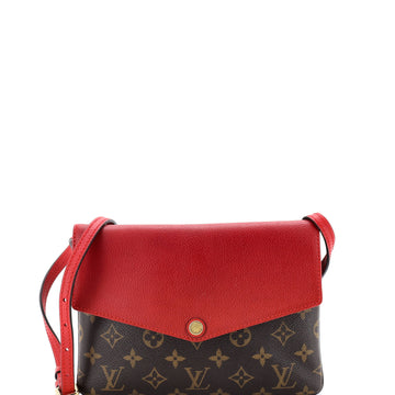 Louis Vuitton Twice Handbag Monogram Canvas and Leather