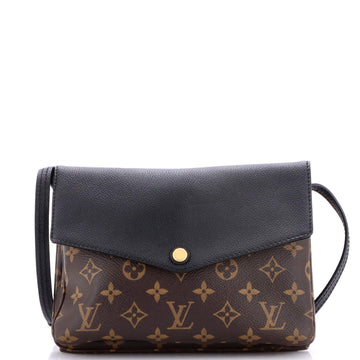 Louis Vuitton Twice Handbag Monogram Canvas and Leather
