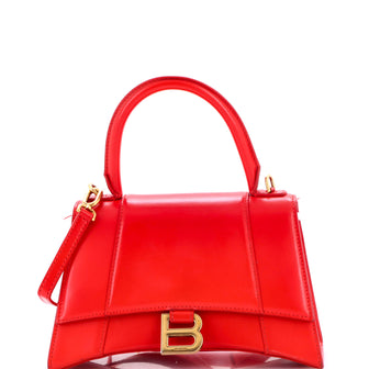 Balenciaga Hourglass Top Handle Bag Leather Small