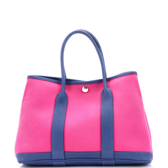 Hermes Garden Party Tote Toile and Leather 30