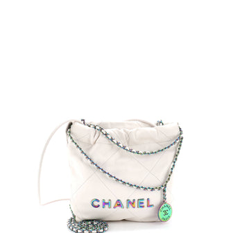 22 Chain Hobo Quilted Calfskin Mini
