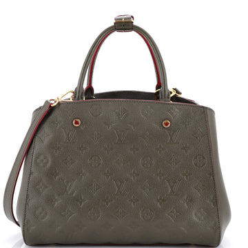 Louis Vuitton Montaigne Handbag Monogram Empreinte Leather MM