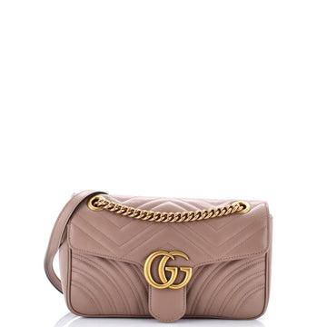 Gucci GG Marmont Flap Bag Matelasse Leather Small