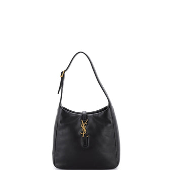 Saint Laurent Le 5 a 7 Supple Hobo Leather Small