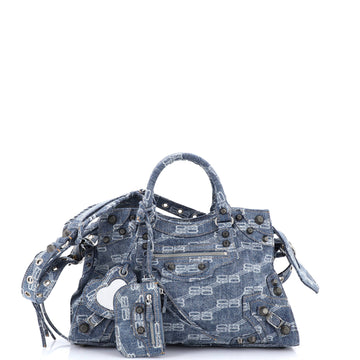 Balenciaga Neo Cagole City Bag BB Denim Medium