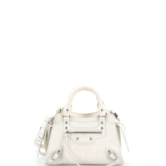 Balenciaga Neo Classic City Bag Crocodile Embossed Leather Mini