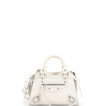 Balenciaga Neo Classic City Bag Crocodile Embossed Leather Mini