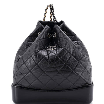 Chanel Gabrielle Backpack Quilted Aged Calfskin Medium