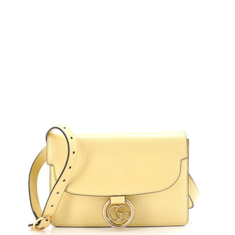 Gucci GG Ring Shoulder Bag Leather Small