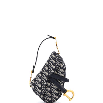 Christian Dior Saddle Handbag Oblique Canvas Mini