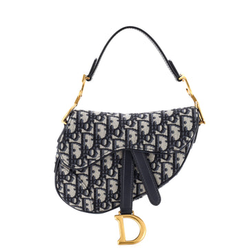 Christian Dior Saddle Handbag Oblique Canvas Mini