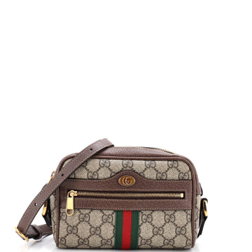 Gucci Ophidia Shoulder Bag GG Coated Canvas Mini