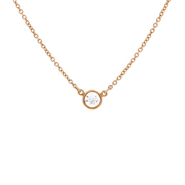 Tiffany & Co. Elsa Peretti Diamonds By The Yard Pendant Necklace 18K Yellow Gold and Diamond 0.20-0.29CT