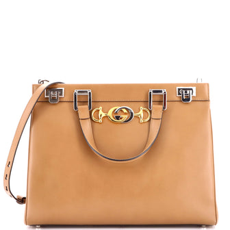 Gucci Zumi Top Handle Bag Leather Medium