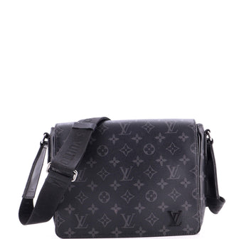 Louis Vuitton District Messenger Bag Monogram Eclipse Canvas PM