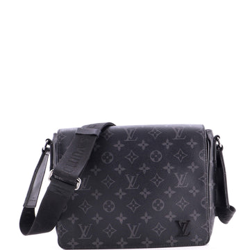Louis Vuitton District Messenger Bag Monogram Eclipse Canvas PM
