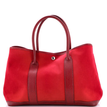 Hermes Garden Party Tote Toile and Leather 36