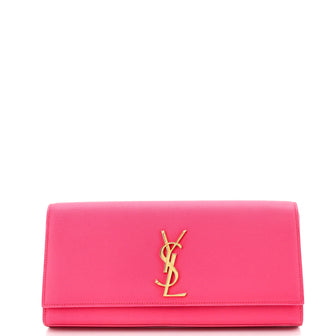 Saint Laurent Classic Monogram Clutch Leather Long