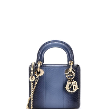 Christian Dior Lady Dior Chain Bag Python Mini