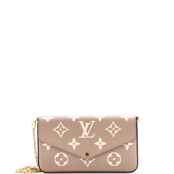 Louis Vuitton Felicie Pochette Bicolor Monogram Empreinte Giant