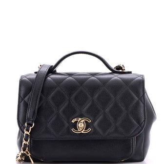 Chanel Business Affinity Flap Bag Quilted Caviar Small