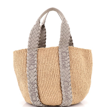 Chloe x Mifuko Woody Tote Raffia Large